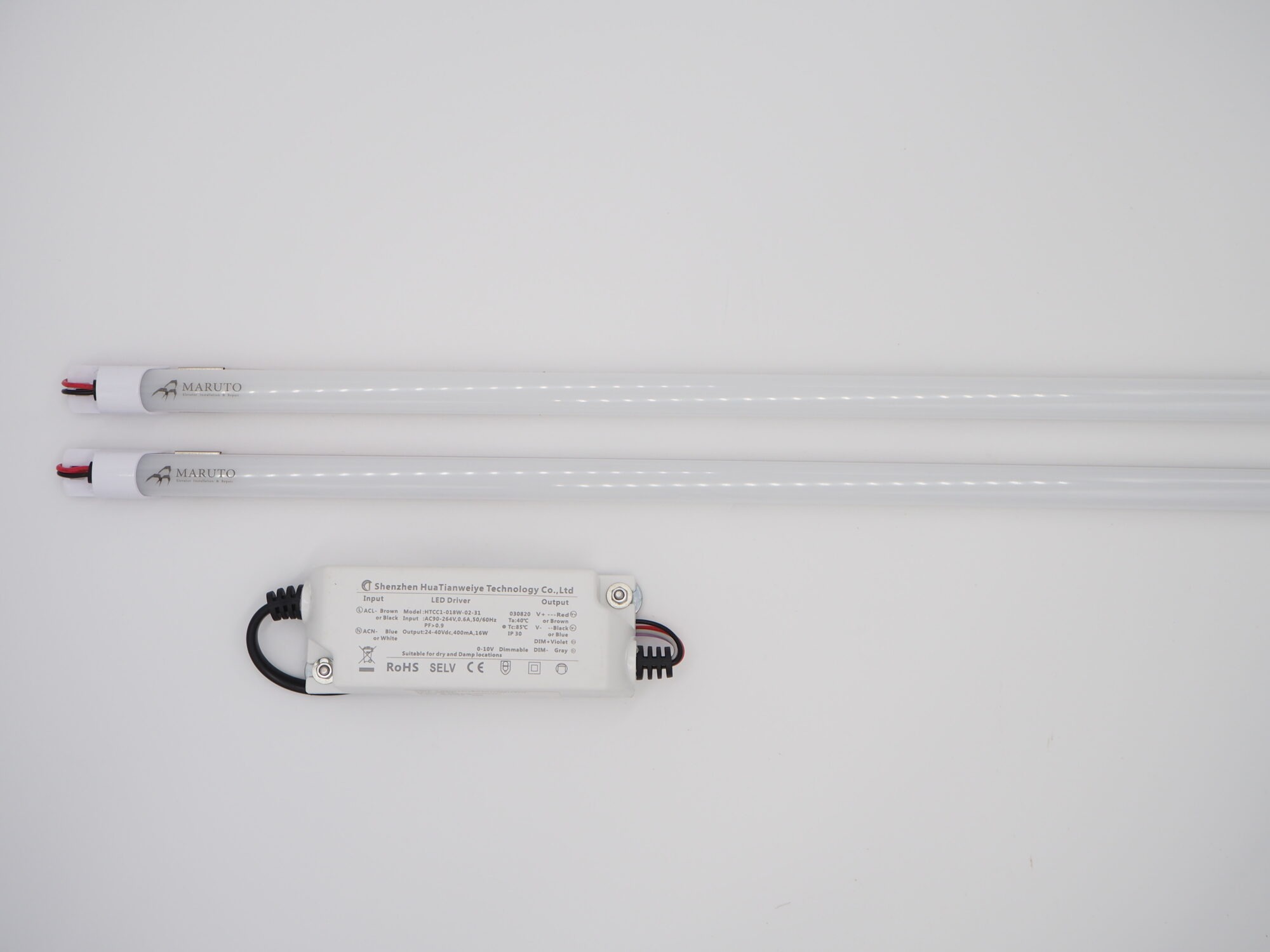 マグネットLEDレトロフィットキット<br><small>安定器・取付金具不要、マグネット取付型なので簡単に設置可能です。本製品はLEDパネルライト2本（全長520㎜）、電源装置1台、マグネットのセットです。</small>